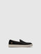 Sapatos Slip-on em Preto